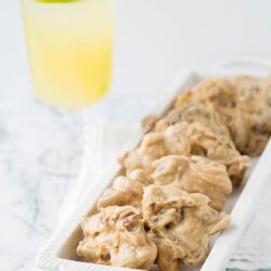 Buttermilk fried chicken drumsticks with lemon lemonade in background, crispy fried chicken recipe, easy baked chicken, southern fried chicken, Baked Bree.