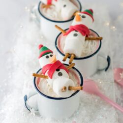 Snowman Marshmallow Hot Chocolate Toppers