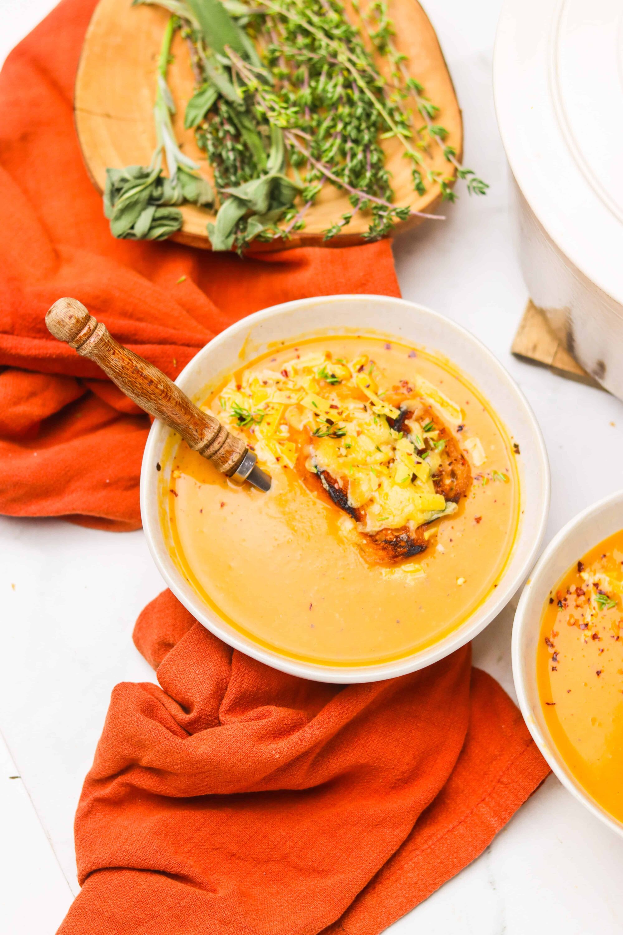 Creamy Butternut Squash Soup, Perfect Fall Comfort Food, Baked Bree Recipe.