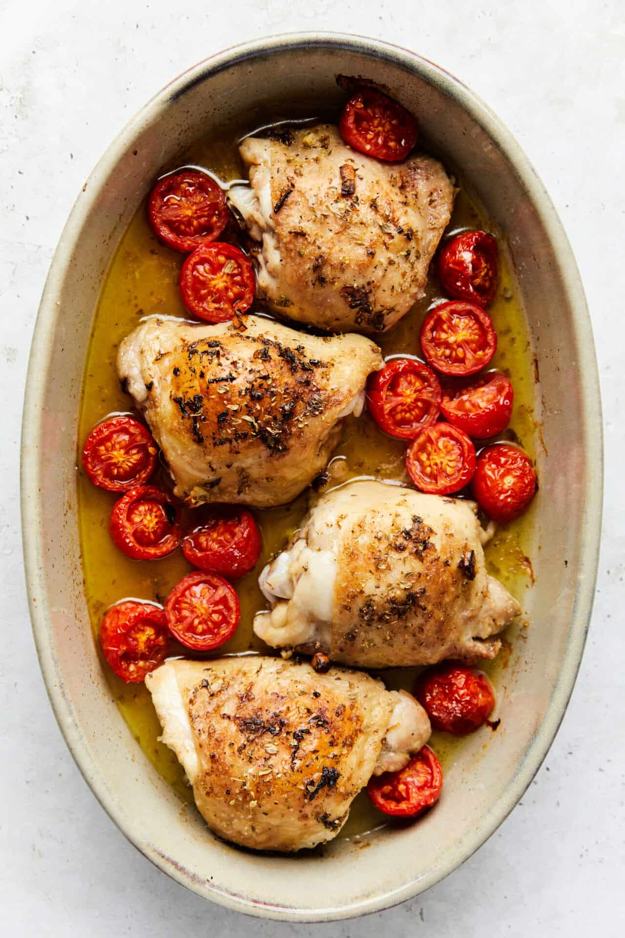 Oven Baked Greek Chicken Thighs Baked Bree