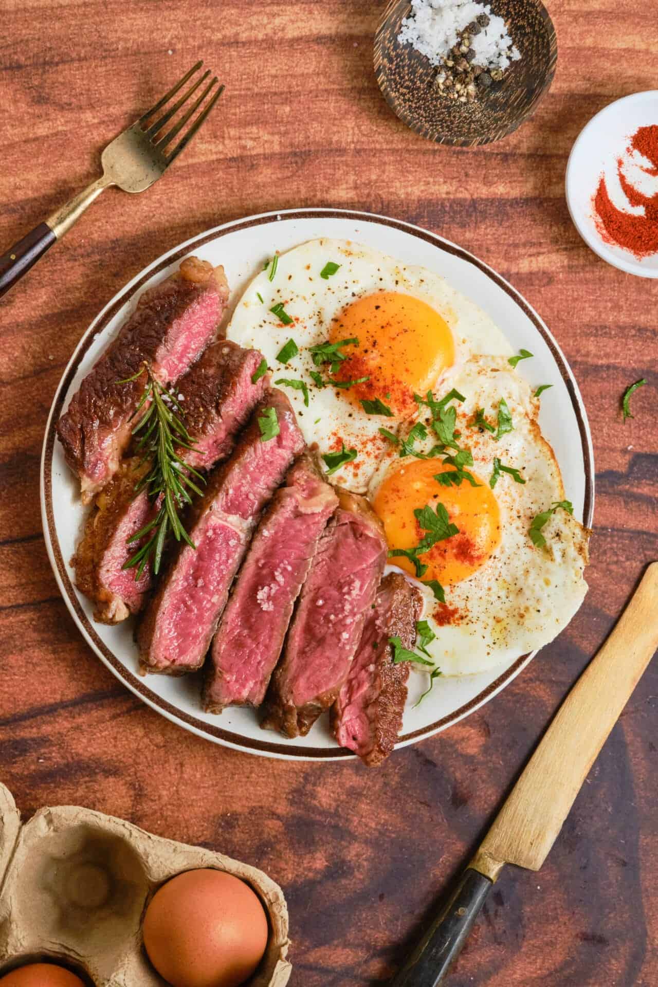 Steak and eggs recipe discount