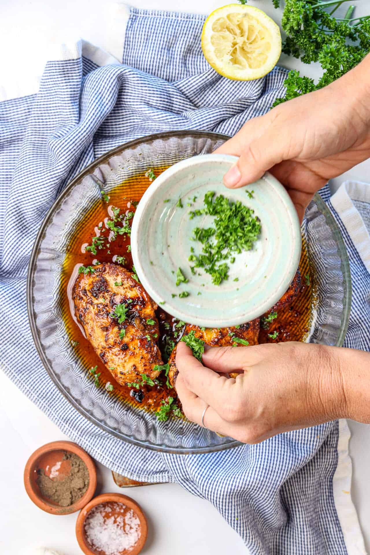 Garlic Butter Baked Chicken | Baked Bree