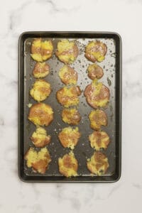 Crispy Smashed Red Potatoes Baked Bree