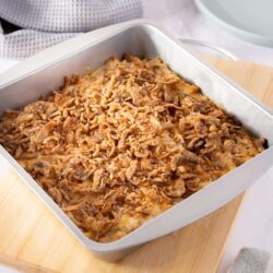 Homemade Chicken Pot Pie with crispy flaky topping and tender chicken filling.