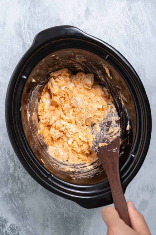 Creamy potato mixture in an Instant Pot, ready for baking or further preparation.