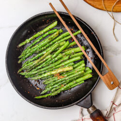 Skillet Asparagus Recipe Fetaure
