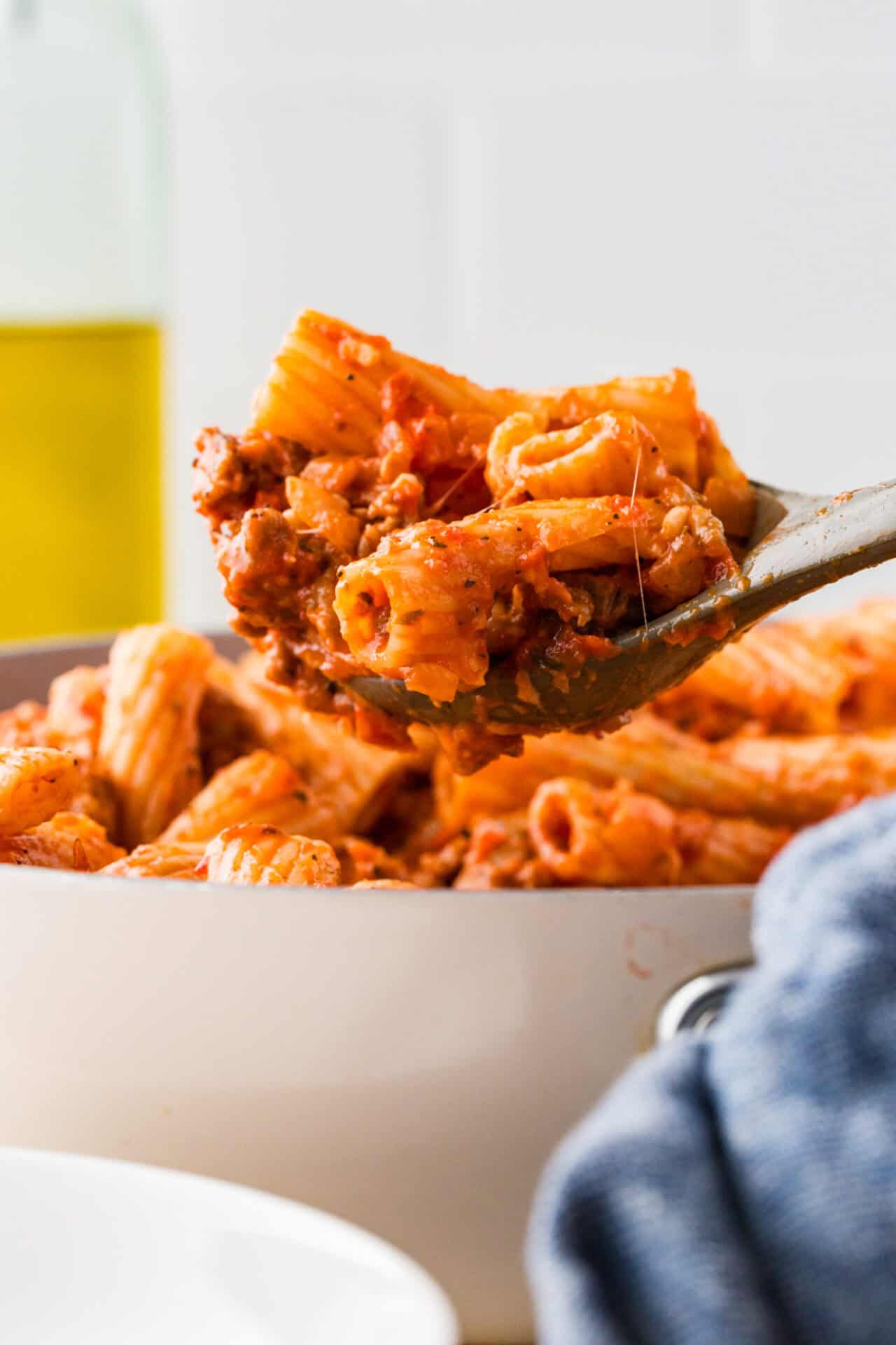 Sausage Rigatoni Baked Bree