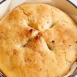 Soft, freshly baked bread with a golden crust, perfect for baking enthusiasts.