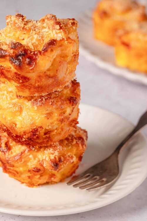 Buttermilk Biscuit Breakfast Casserole with Cheese and Bacon.