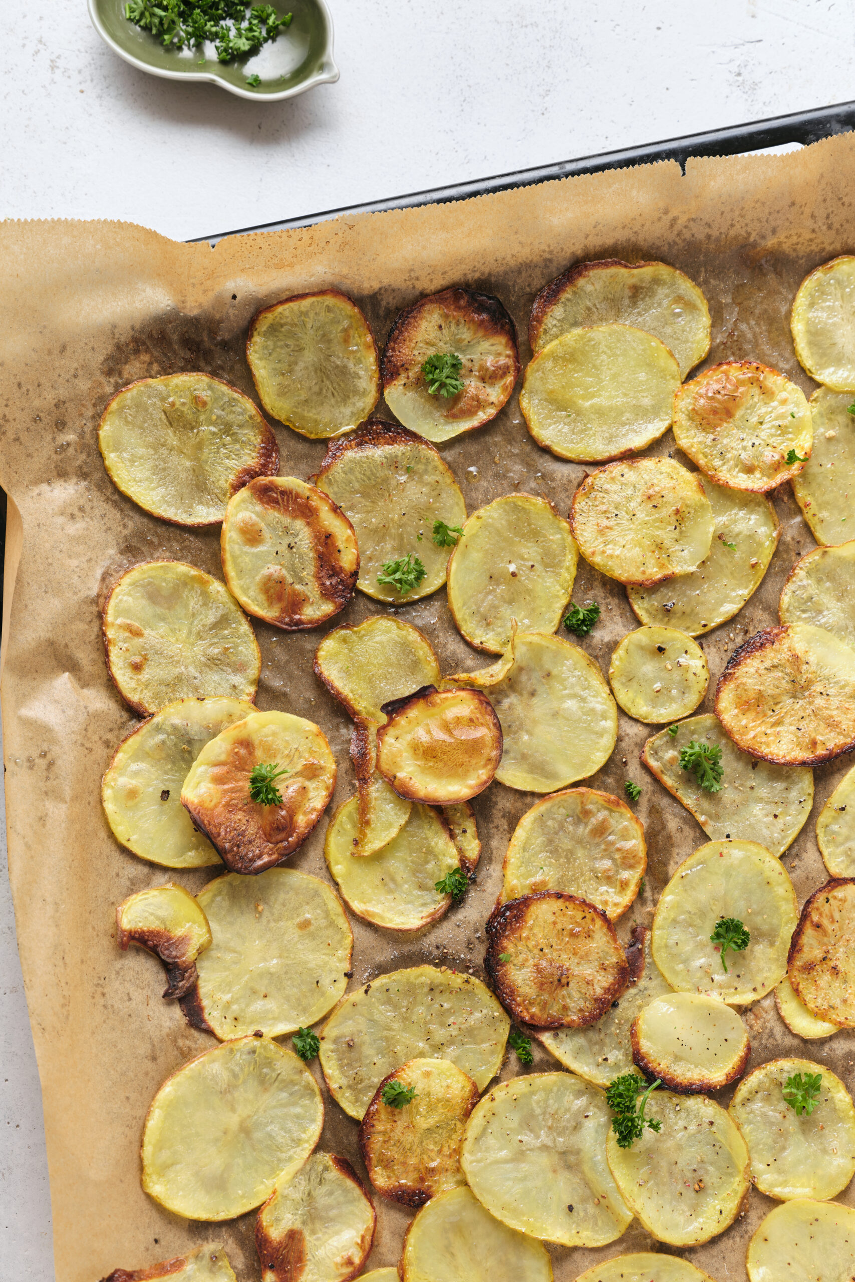 Oven-Baked Potato Slices | Baked Bree
