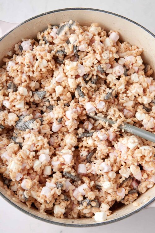 Creamy ham, mushroom, and pearl barley filling for savory pies or casseroles. Delicious homemade comfort food recipe.
