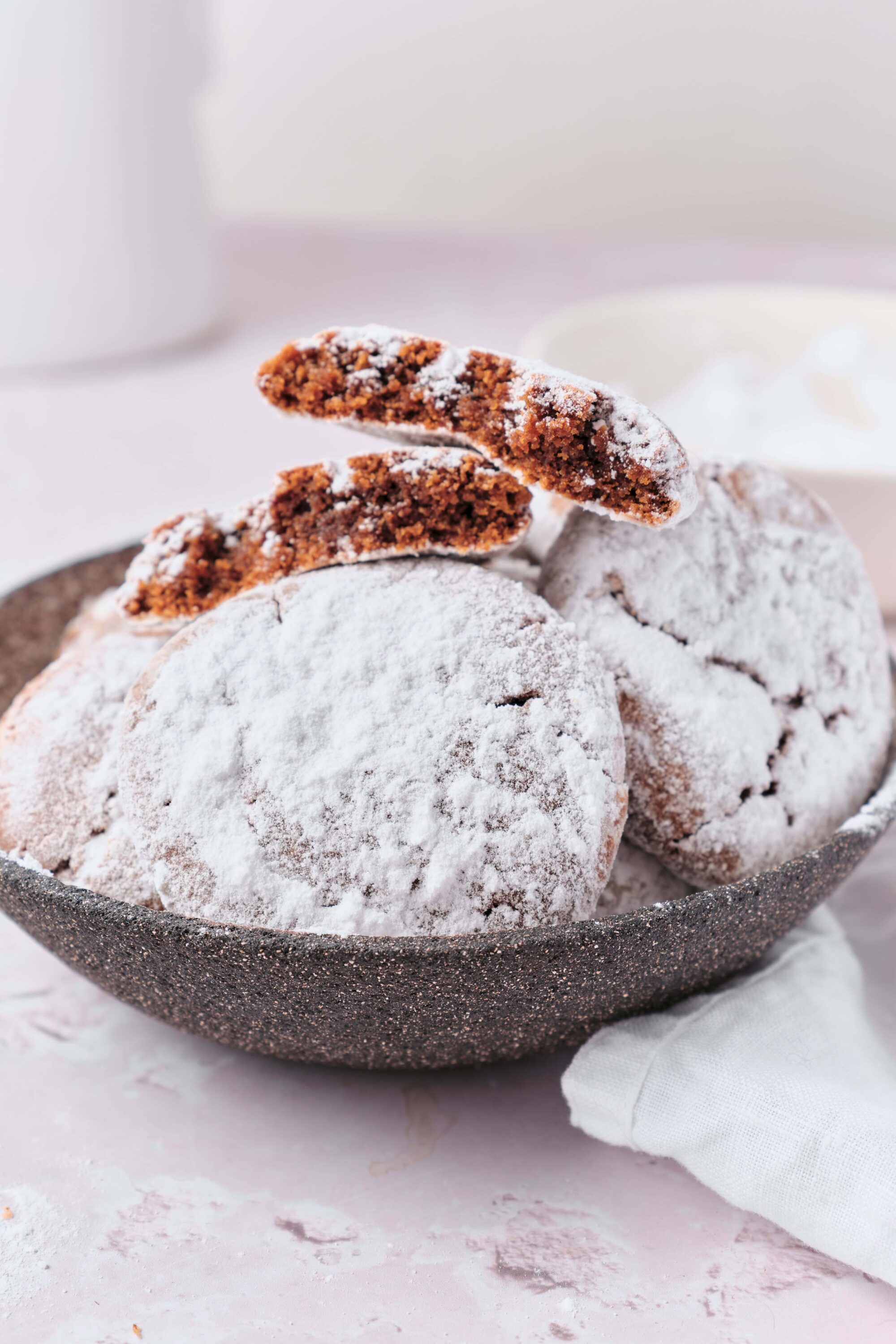 Pfeffernüsse Cookies in a bowl