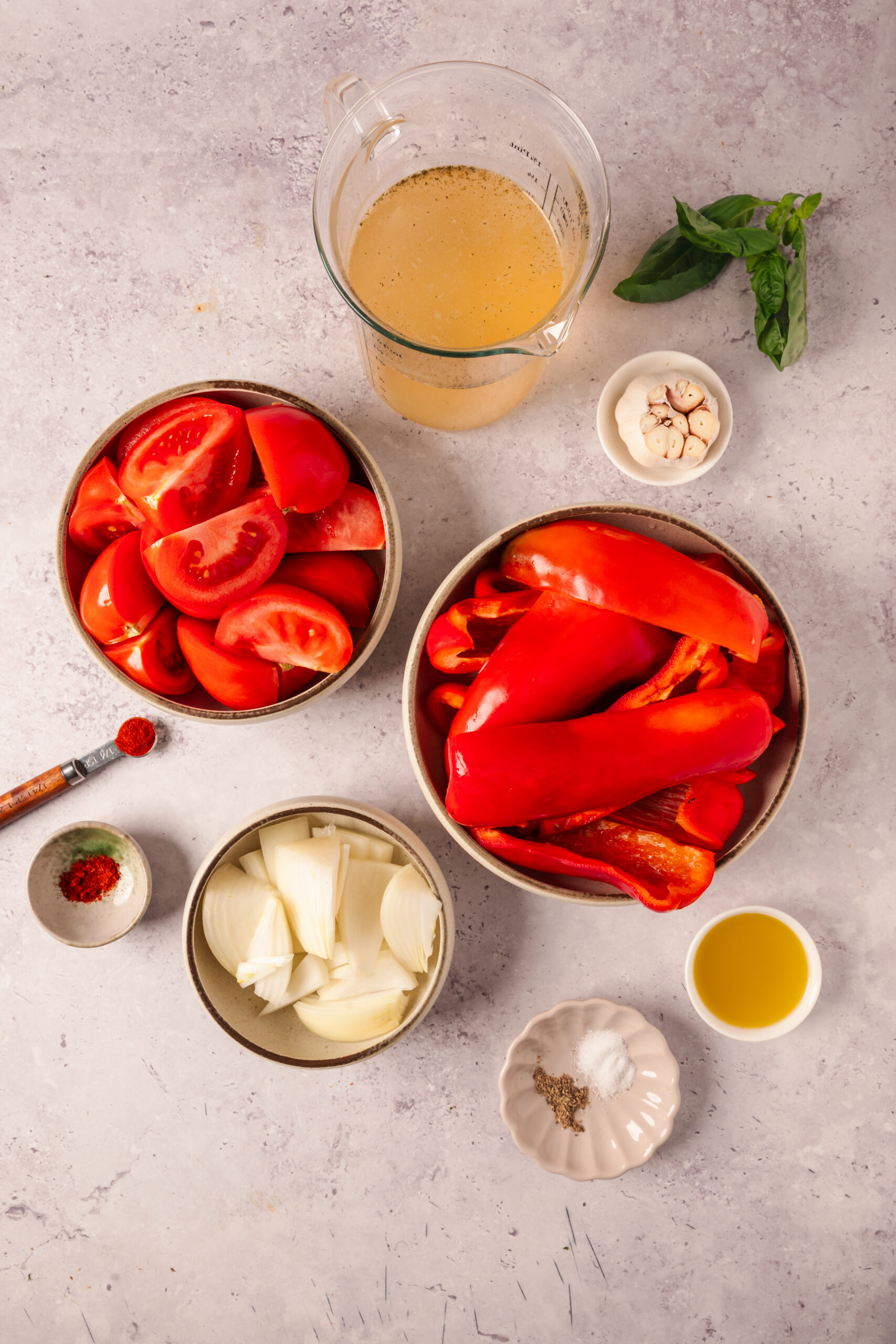 Roasted Red Pepper And Tomato Soup ingredients