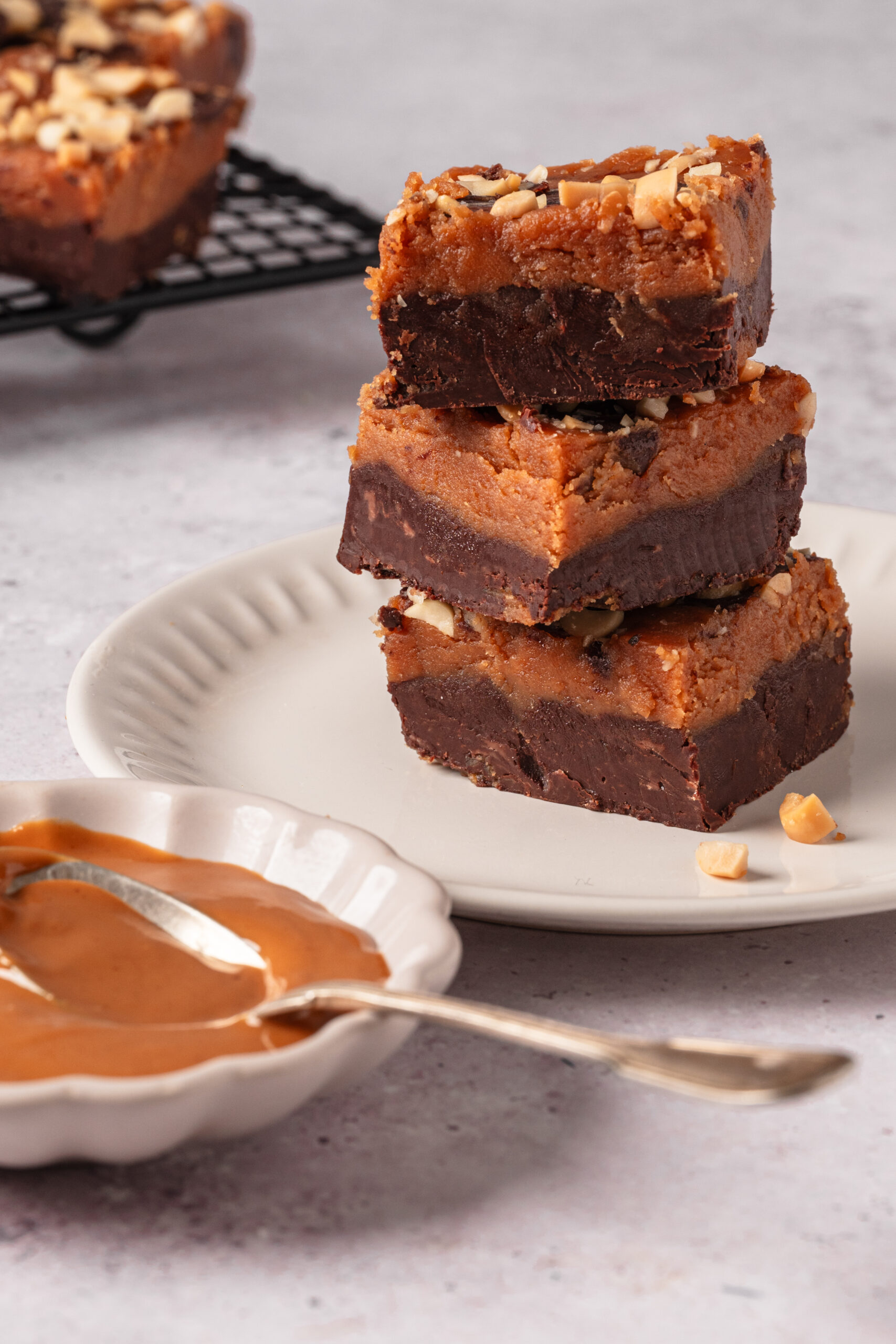 Chocolate Peanut Butter Fudge - bakedbree