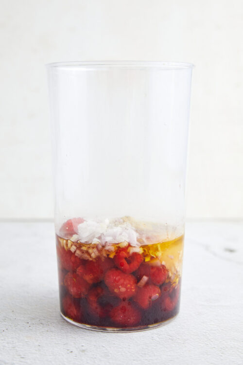 Raspberry Vinaigrette step 1