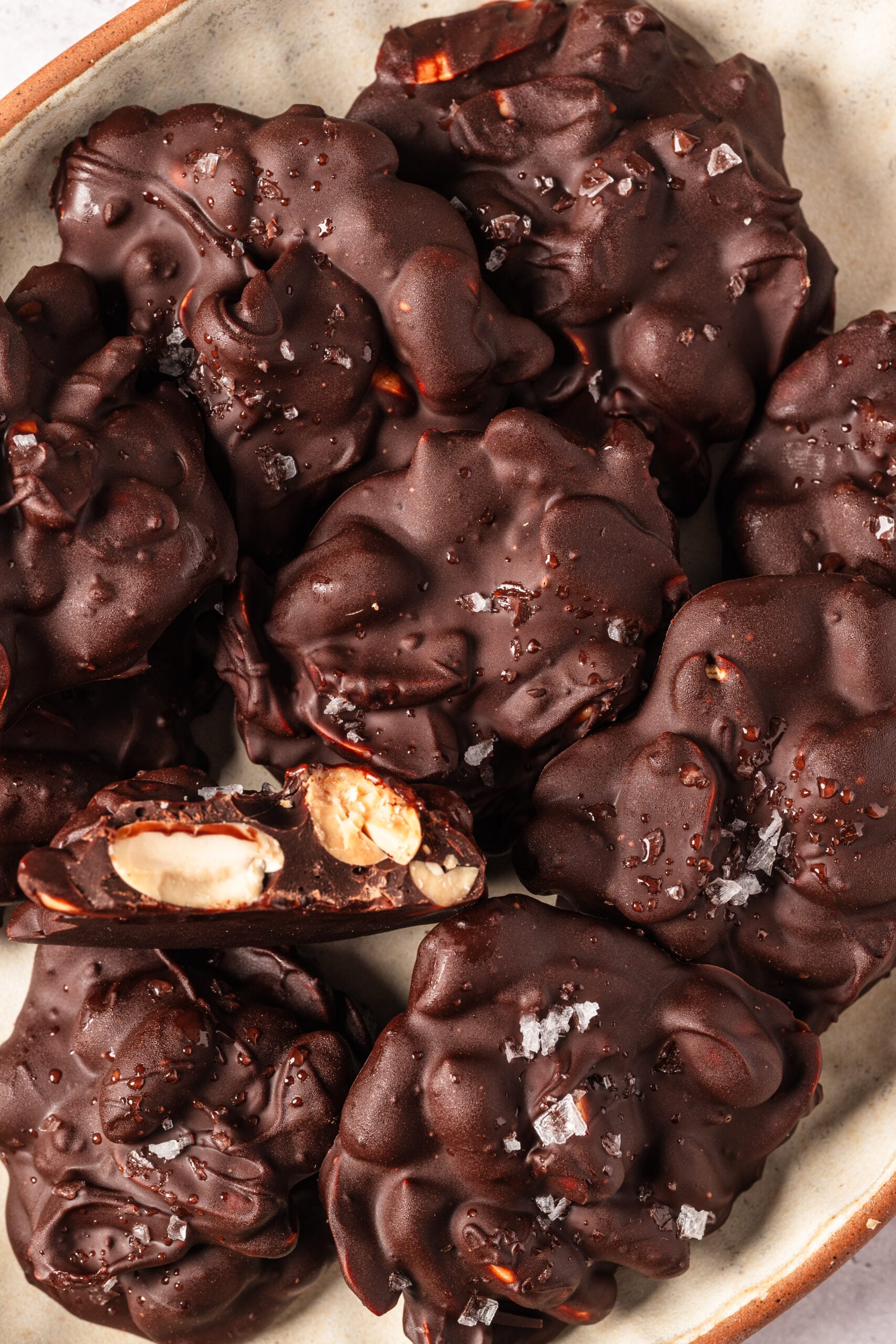 Chocolate Peanut Clusters - bakedbree