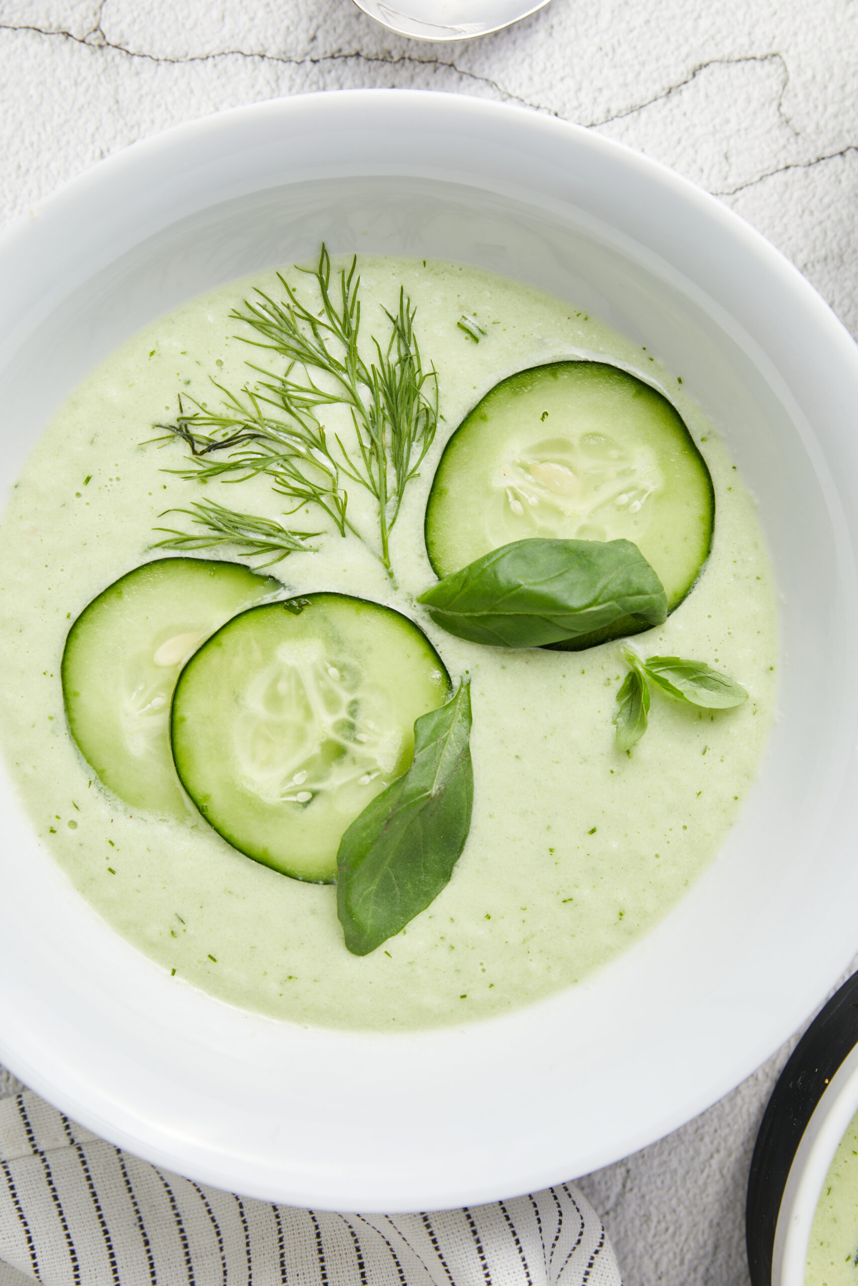 Cold Cucumber Soup - bakedbree