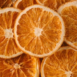 Dry Orange Slices shot close-up shot