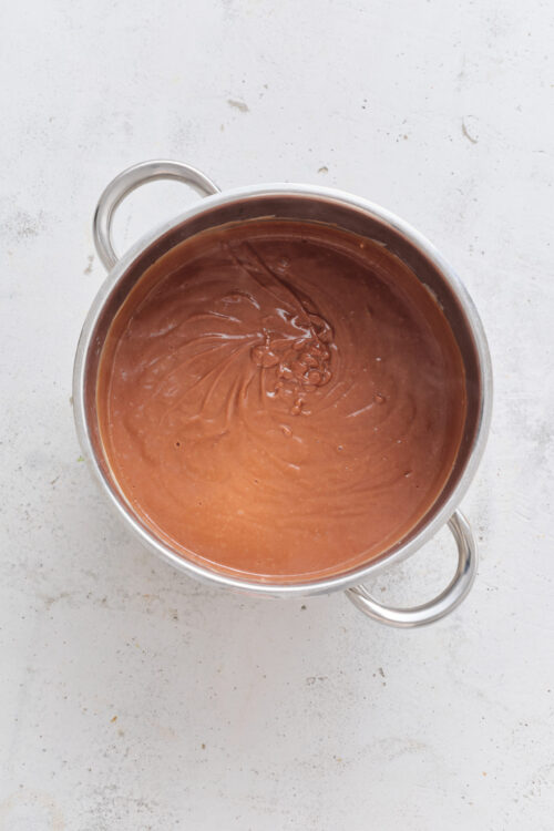 Chocolate cream pie step 4