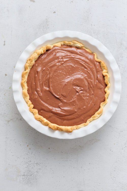 Chocolate cream pie step 5