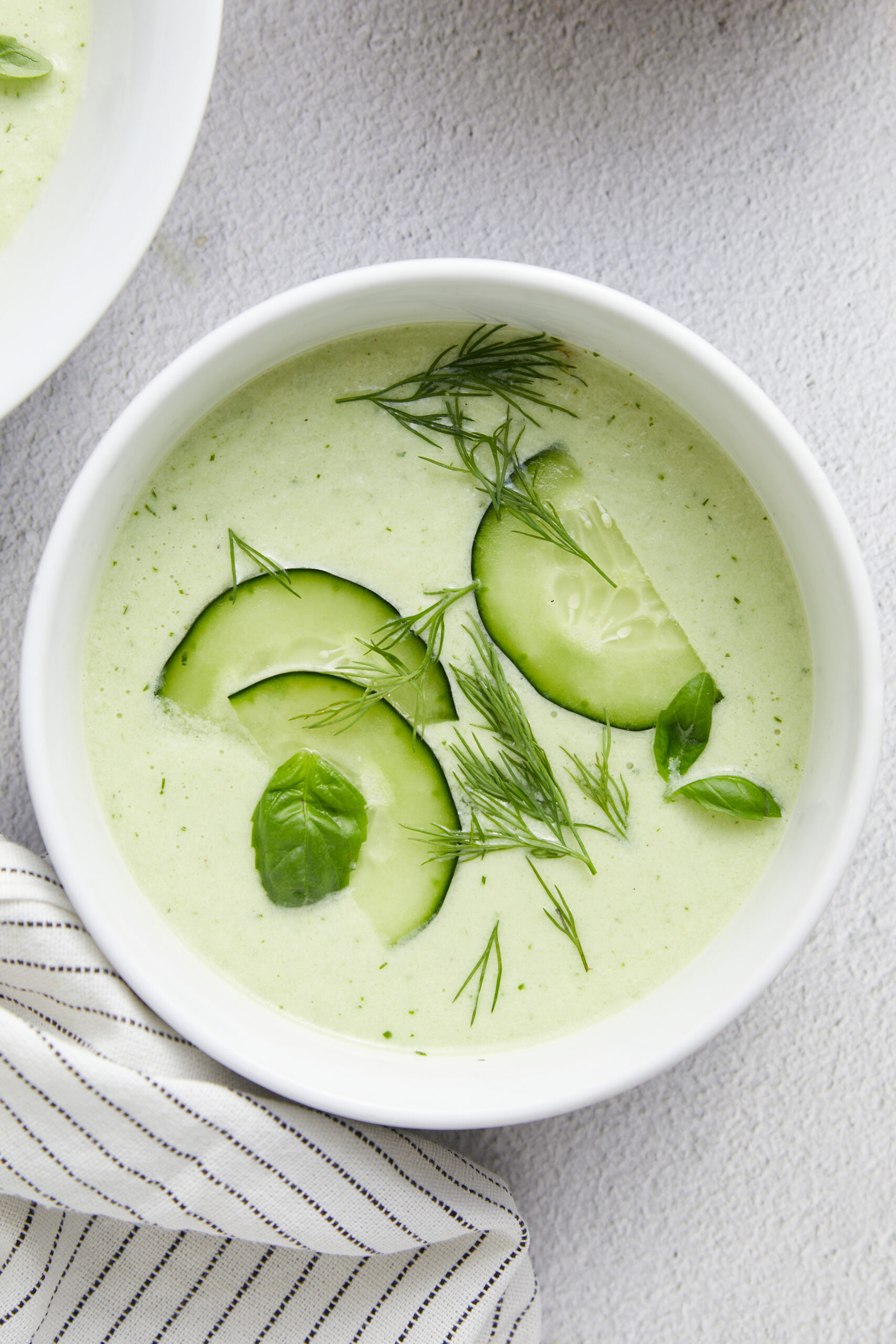 Cold Cucumber Soup - bakedbree