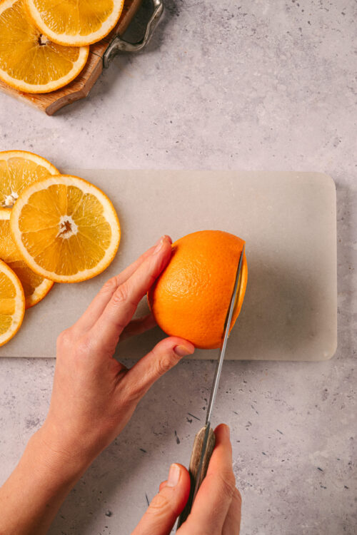 Dry Orange Slices step 1