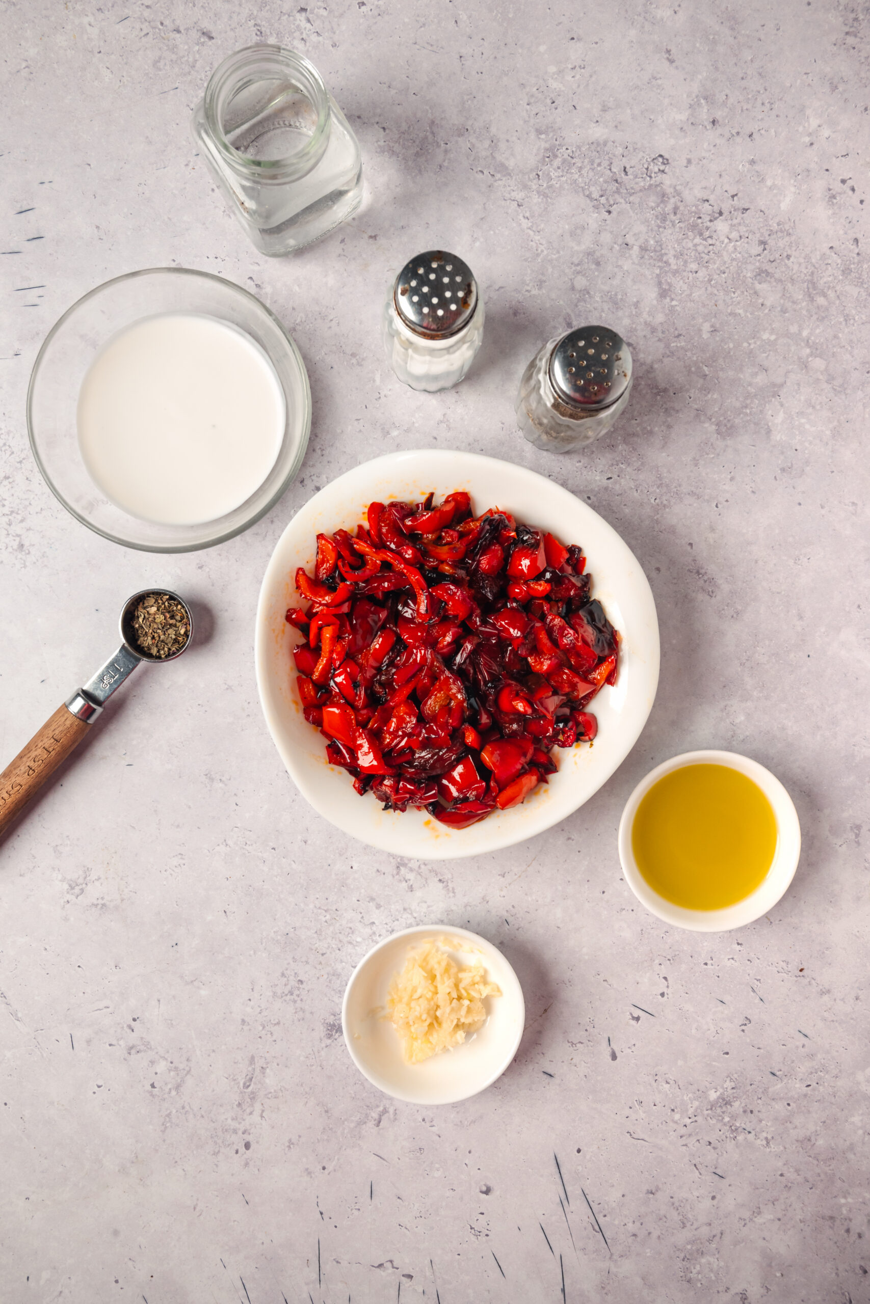 Roasted Red Pepper Sauce ingredients