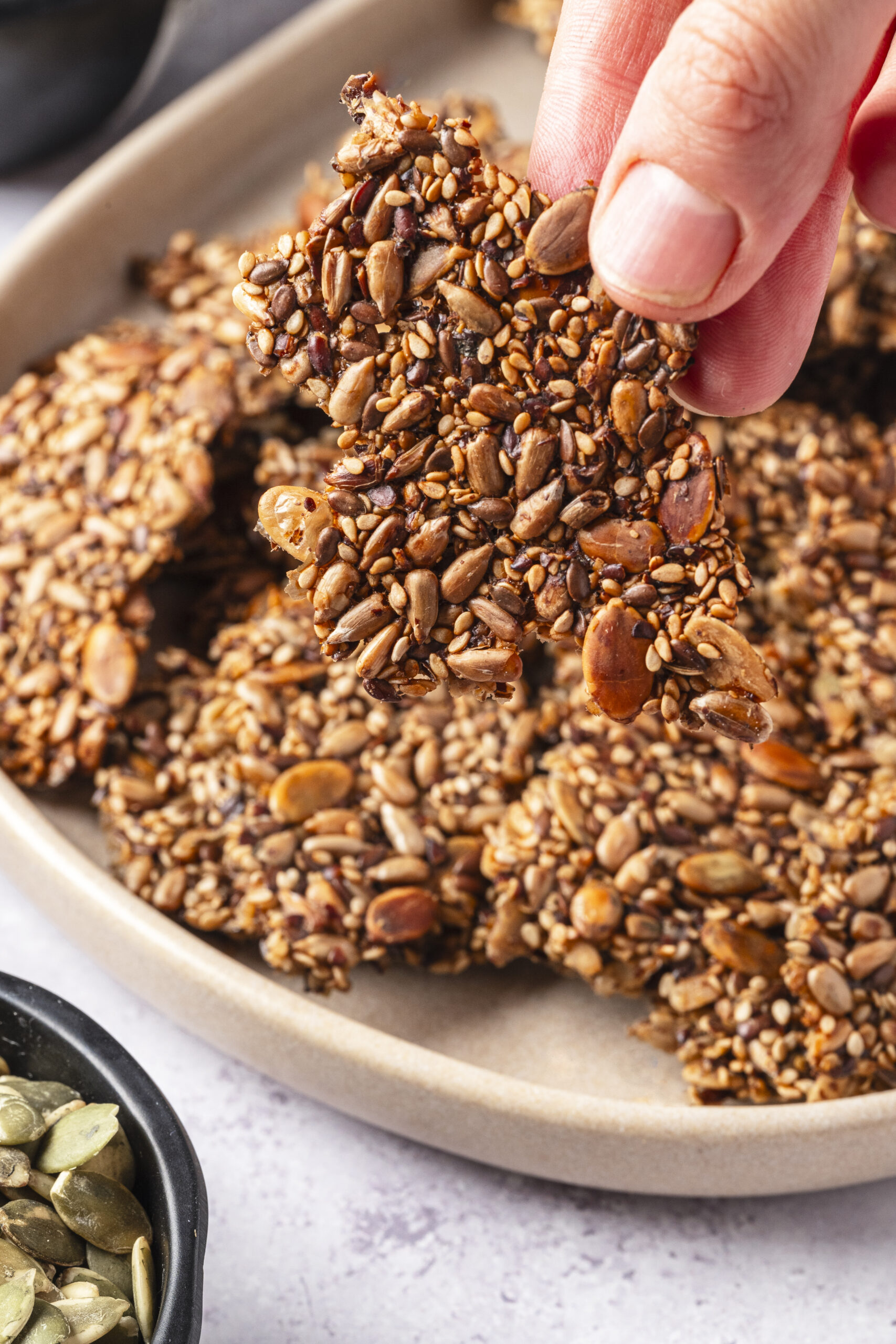 Seed Crackers Recipe - bakedbree