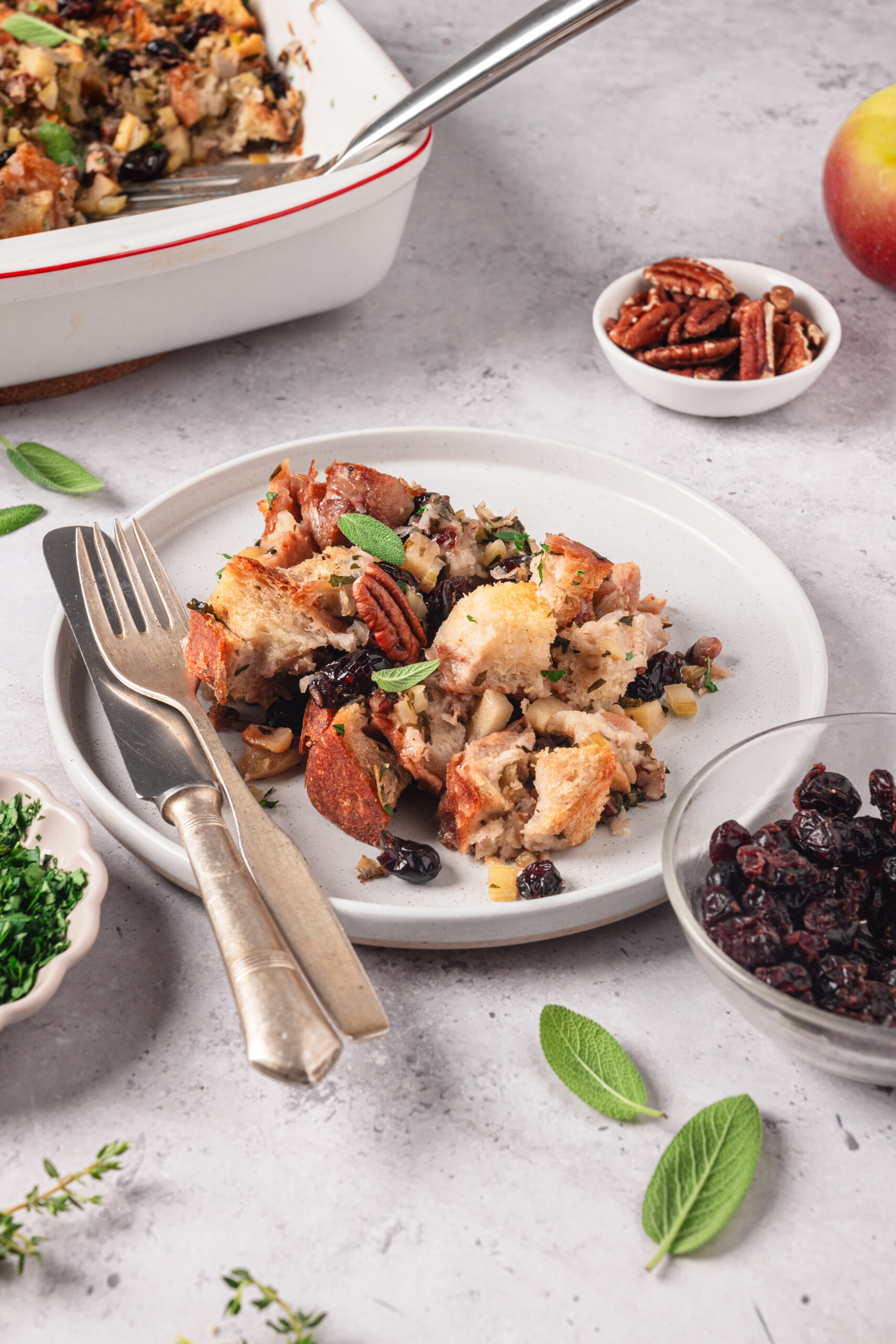 Cranberry Stuffing - bakedbree