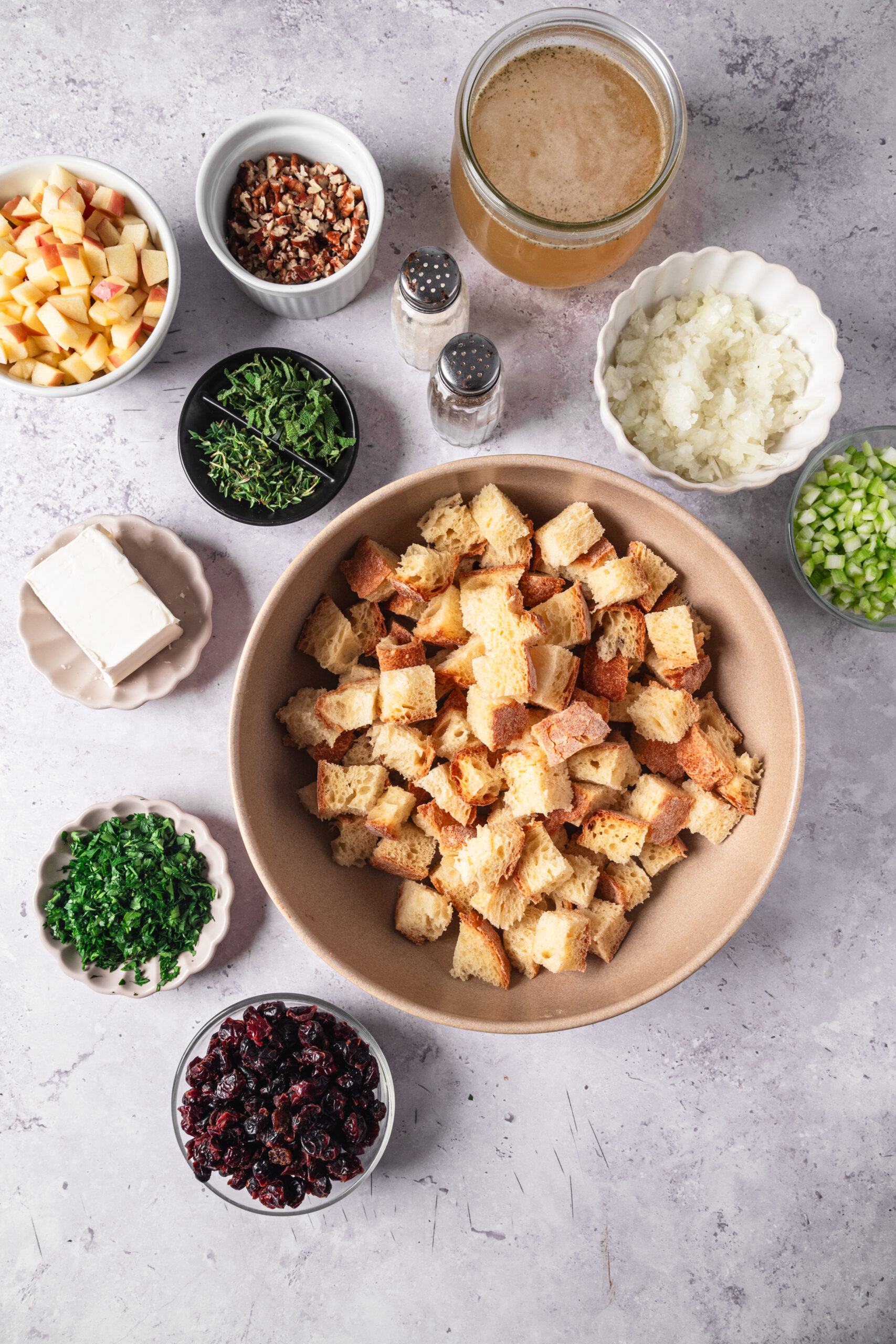 Cranberry Stuffing - bakedbree