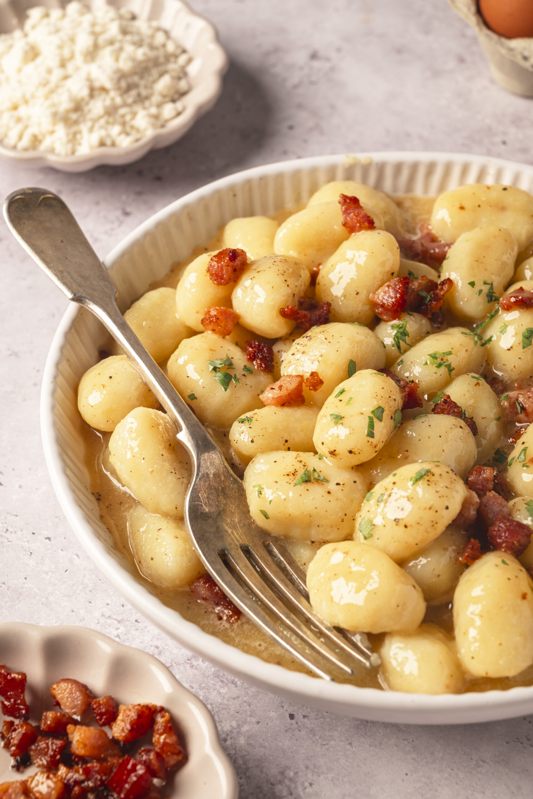 Gnocchi Carbonara - bakedbree