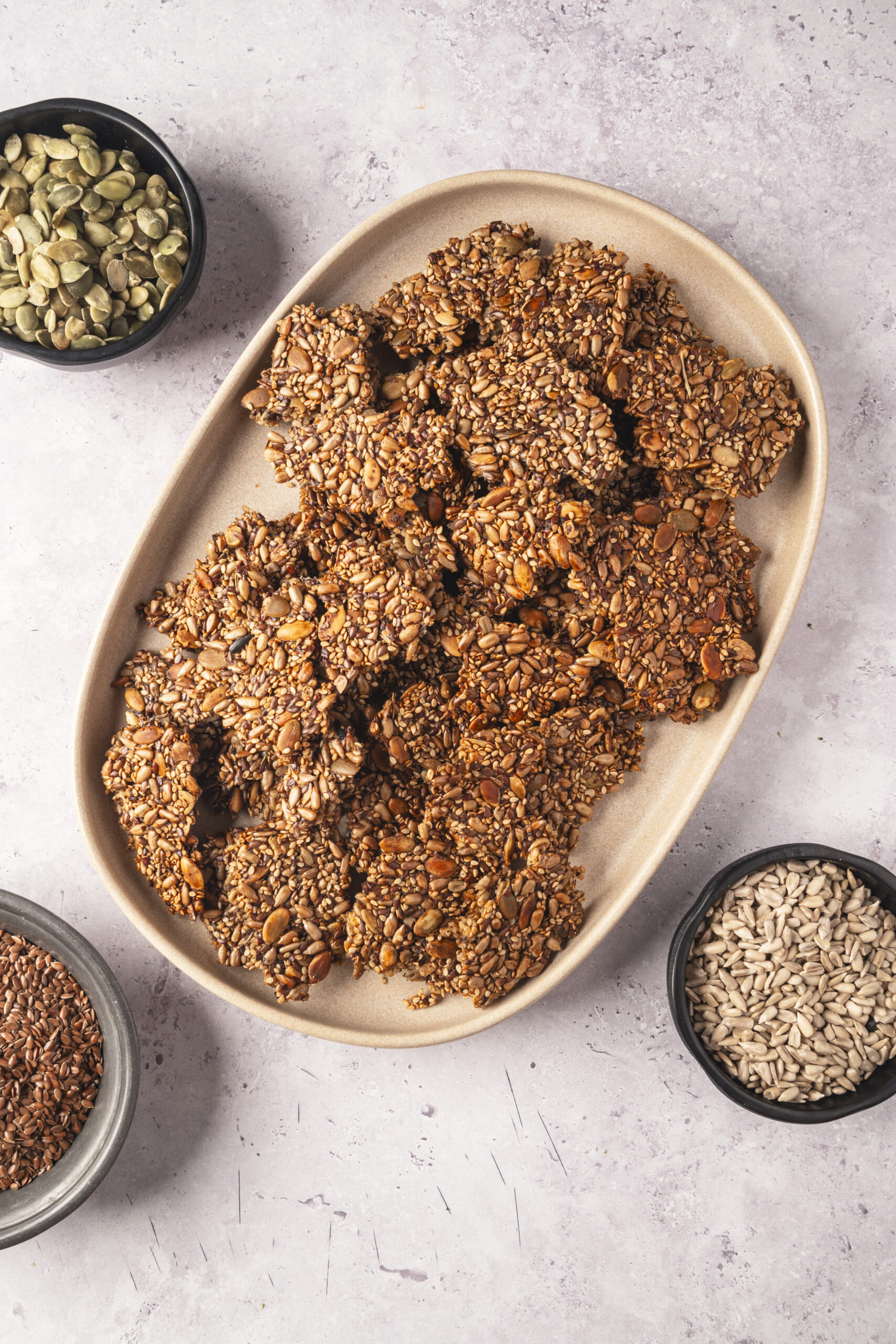 Seed Crackers Recipe - bakedbree